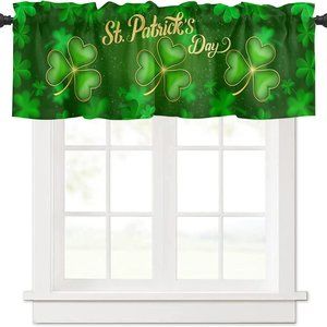 St. Patrick's Day Window Topper Curtain Valance 54"L x 17.7"W